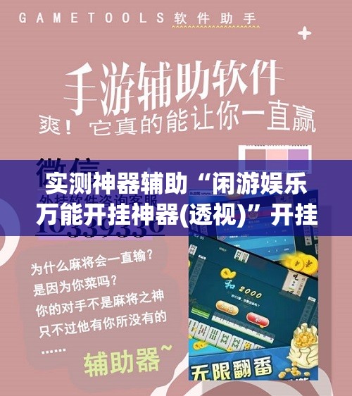 实测神器辅助“闲游娱乐万能开挂神器(透视)	”开挂辅助脚本+详细开挂安装教程
