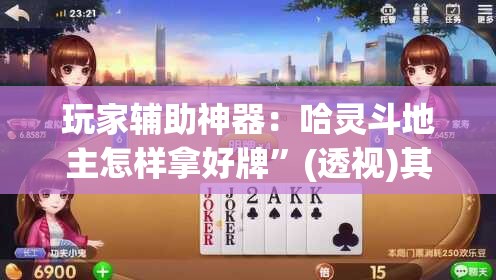 玩家辅助神器：哈灵斗地主怎样拿好牌”(透视)其实确实有挂
