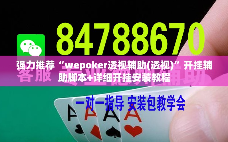 强力推荐“wepoker透视辅助(透视)	”开挂辅助脚本+详细开挂安装教程
