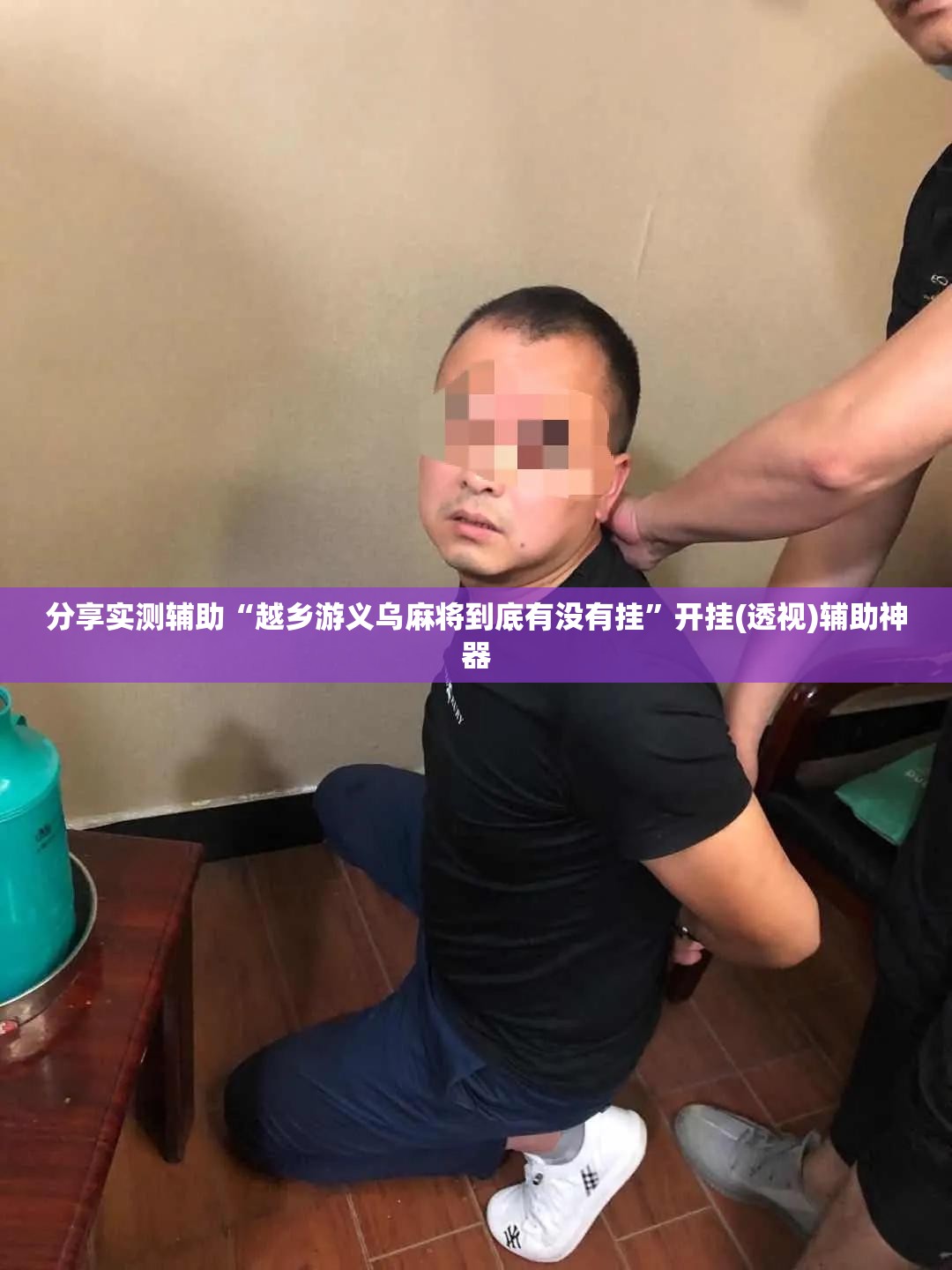 分享实测辅助“越乡游义乌麻将到底有没有挂”开挂(透视)辅助神器